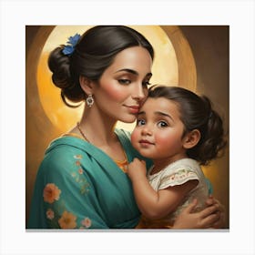 Ariel And Her Daughter Canvas Print