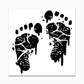 Footprints Art Print Canvas Print