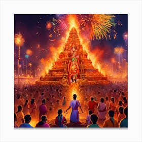 Holika Dahan 1 Canvas Print