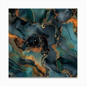 Gilded Marble (10) Canvas Print