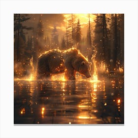 Bear In The Forest 2 Canvas Print