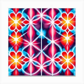 Abstract cosmic Flower Pattern  Canvas Print