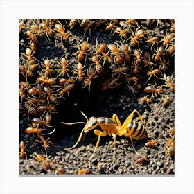 Ant Colony 3 Canvas Print