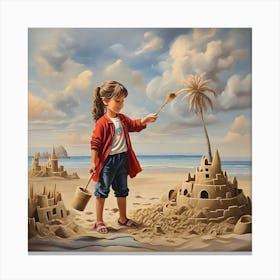 Sand Castle Canvas Print