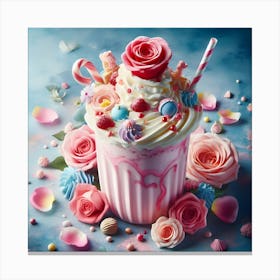 Ice Cream Sundae Canvas Print