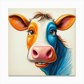 Cow'S Face Canvas Print