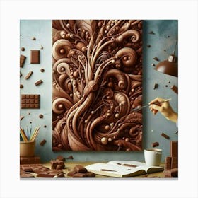 Choco wallpaper Canvas Print