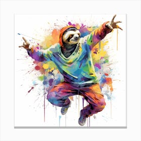 Sloth - Dance Canvas Print