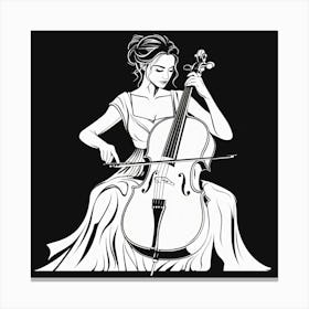 Cello Player 1 Canvas Print