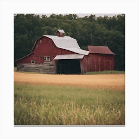 Red Barn Canvas Print