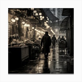 Night Market Canvas Print