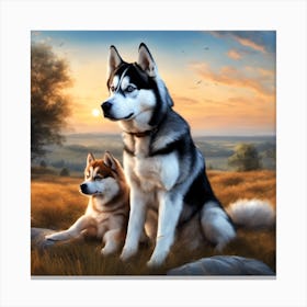 Siberian Husky Canvas Print