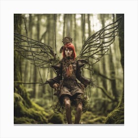 Steampunk Forrest Fairy 1 Canvas Print