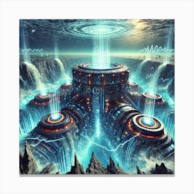 A High Tech, Sci Fi Scene Depicting A Powerful Wea 1 1 Canvas Print