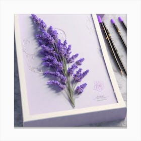 Lavender Flower Canvas Print