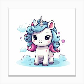 Cute Unicorn 186 Canvas Print