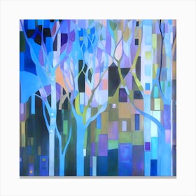 Winter Trees in the City Canvas Print