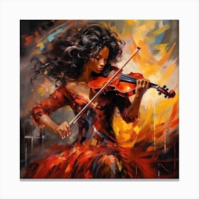 Violinist 4 Canvas Print