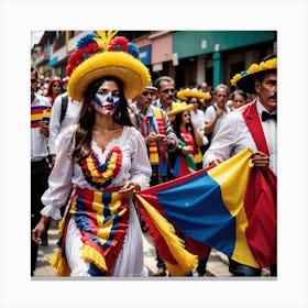 Colombia Parade Canvas Print