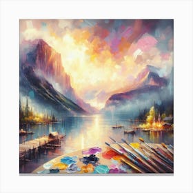 Landscape Painting 1 Canvas Print