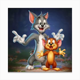 Tom And Jerry Canvas Print