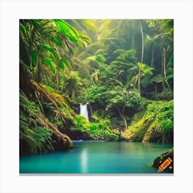 Craiyon 220036 Vallee De Mai Lost Paradise Resort Canvas Print