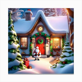 Santa'S House 1 Canvas Print