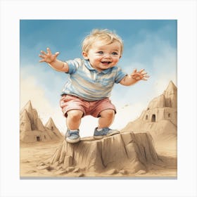 Sand Castle Canvas Print