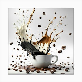 Coffee Cafe Art Canvas Print