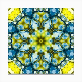 The Symbol Of Ukraine Is A Blue And Yellow Pattern 1 Canvas Print