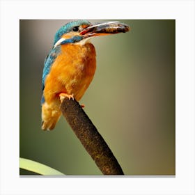 Kingfisher Stock Videos & Royalty-Free Footage Canvas Print