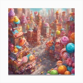  Colorful City Canvas Print