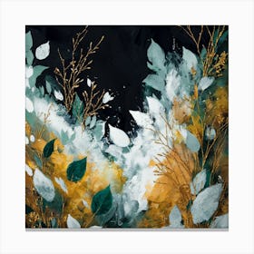 Abstract Floral Painting Canvas Print