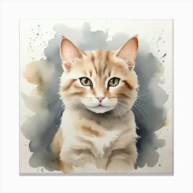 Portrait Of A Cat Canvas Print