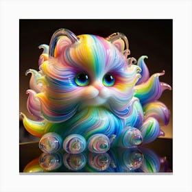 Rainbow Cat 7 Canvas Print