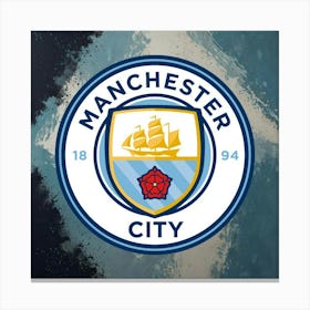 Manchester City F.C. Logo Wall Art 17 Canvas Print