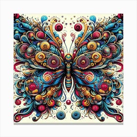 Psychedelic Butterfly Art 1 Canvas Print