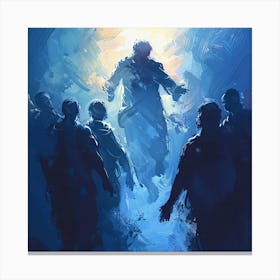 Depiction Of The Transfiguration With Glowing Light Etherea Canvas Print