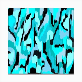 Turquoise Abstract Canvas Print