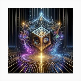 Ethereal Cube 1 Canvas Print
