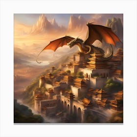 Dragon City Canvas Print