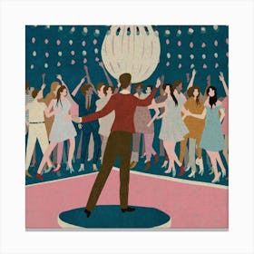 Night At The Disco 1 Canvas Print