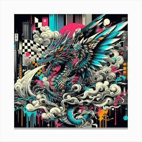 Dragon In The Sky 3 Canvas Print