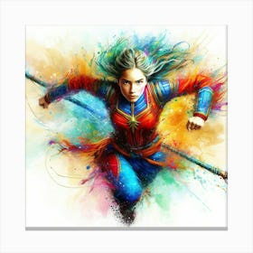 Captain Marvel 2 Canvas Print