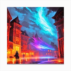 City At Night 7 Canvas Print