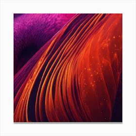 Abstract Colorful Feathers  Canvas Print