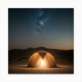 Night In The Desert Canvas Print