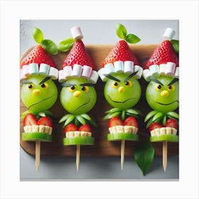 Ooh Grinch Kabobs Canvas Print