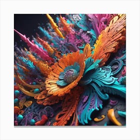 Abstract 3d Art 1 Canvas Print