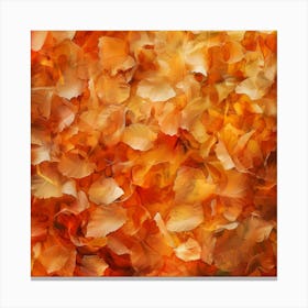 Autumn Leaves Background Photo Canvas Print